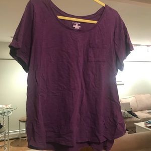 Dark purple casual tee